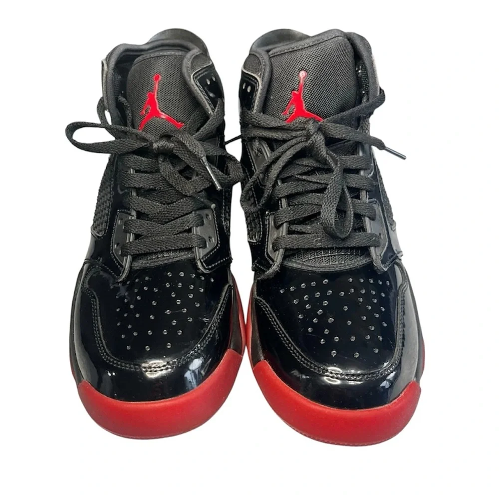 NIKE AIR JORDAN MARS 270 "PATENT BRED" BLACK-GYM RED SIZE 9.5 RARE! [CD7070-006] - Picture 3 of 8